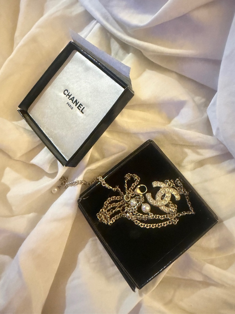 vintage Chanel diamond necklace